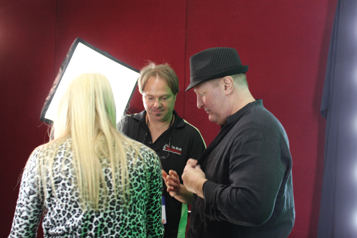 production Drew Haley and Mark Dreyer at Collin Raye Save The Music America PSA Taping CRS 2013 (2)